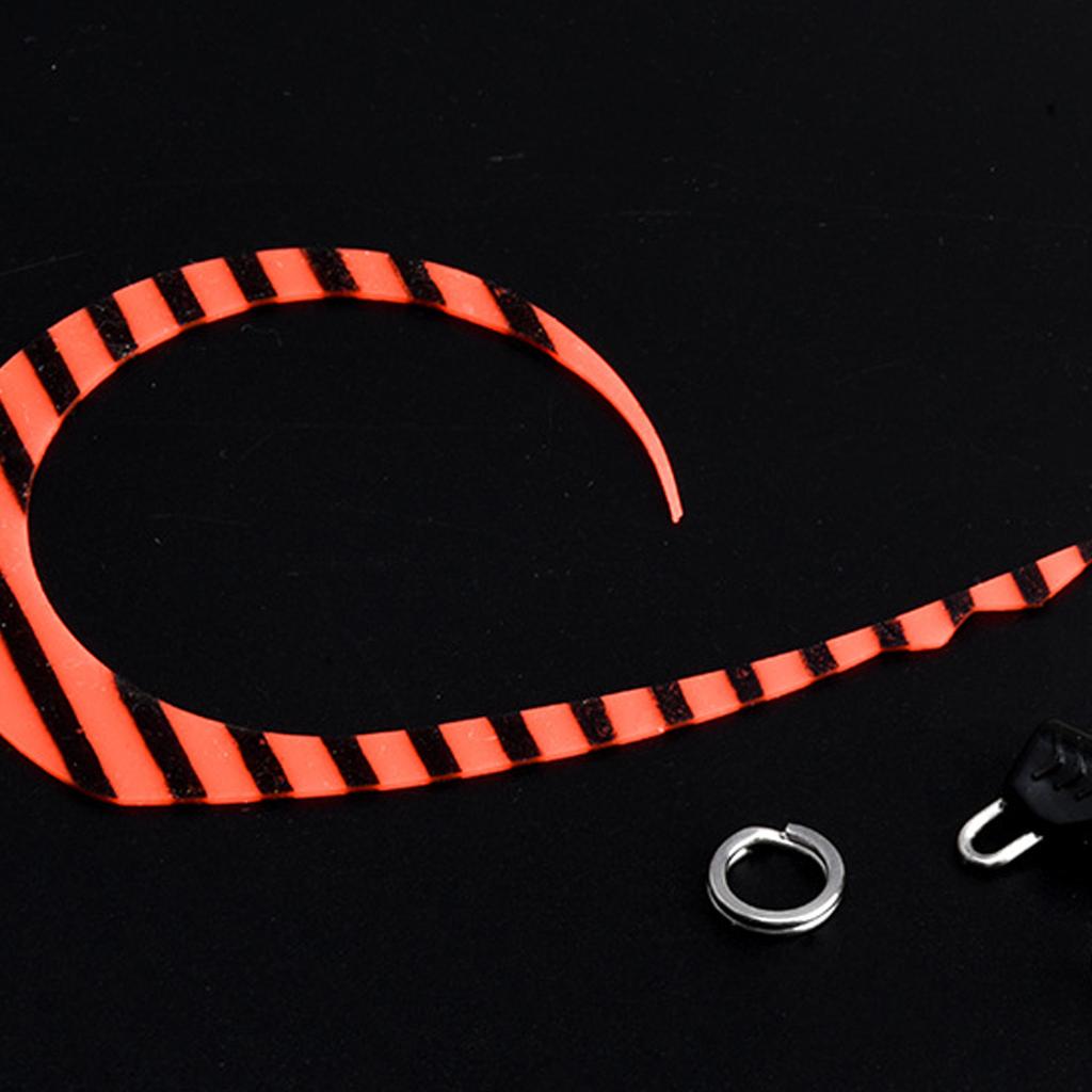 3pcs Octopus Cuttlefish Jig Head Fishing Hooks Soft Squid Silicone Skirt Hooks Luminous Professional Metal Jigging Lure