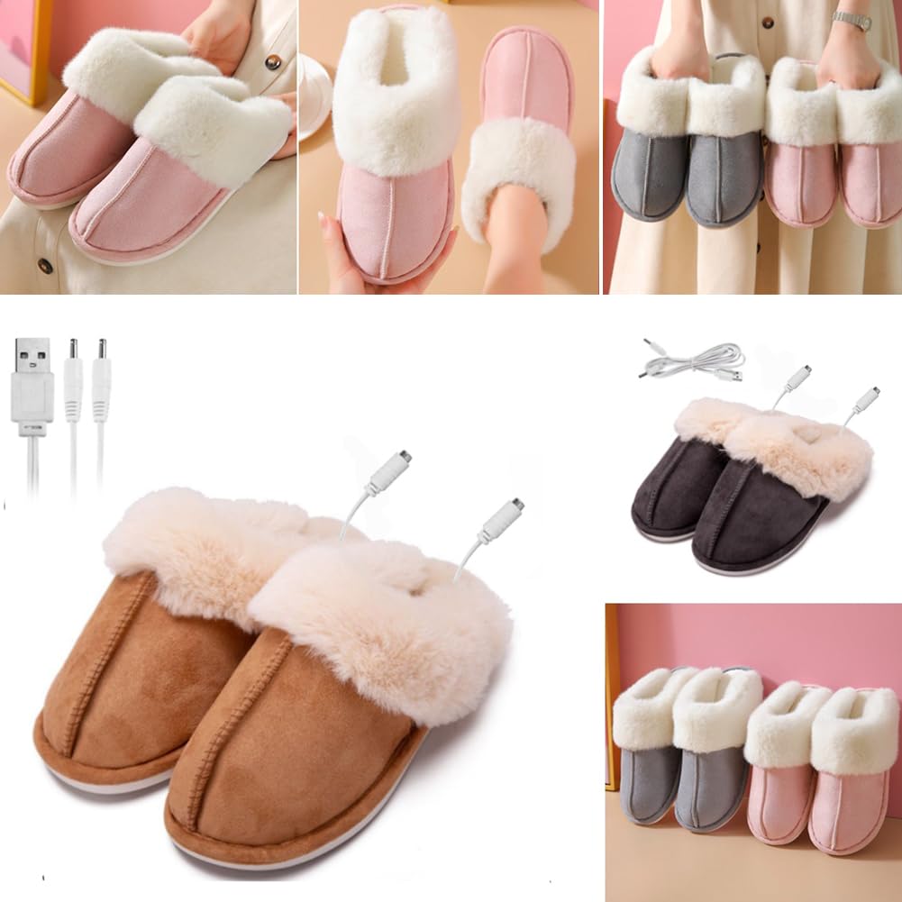 Quickly Warms In 1 MACOLAUDER Electric Foot Warmer Electric Slippers USB Powered Warm Foot Warmer Electric Slippers Foot Heater Hot Leg Heater