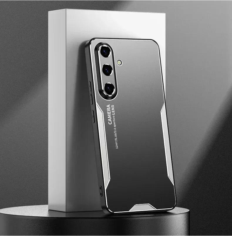 Case For Phone Yulin-003 Metal Aluminum Protecting Lens Frost Case For Samsung Galaxy A55 A35 A25 A15 A05 A05s A53 A52 A52s A51 4G 5G Hard Prevent Cover