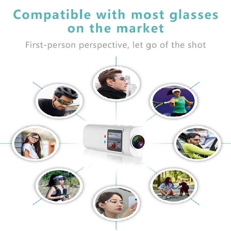 High-definition Wearable Glasses-style Camera, Outdoor Sports Camera, Portable Life Recorder