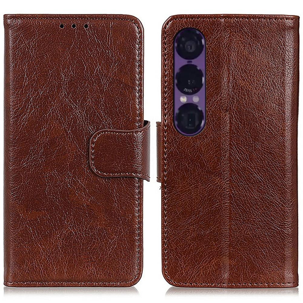 

Для чохла Sony Xperia 1 VII Гаманець з текстурою наппи зі штучної шкіри D