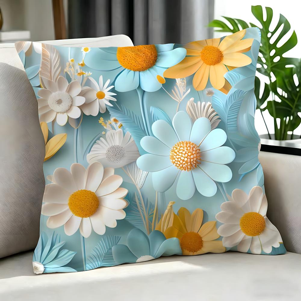Art D Flowered Cushion Cover Cushion Cover Set Pcs X X X Pillowcase Decorative Sofa Home Decor
