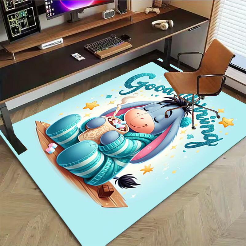 Good Eeyore Carpet For Playroom Bedroom Living Room Sofa Home Decorkids Game Area Rug Nonslip Floor Mat