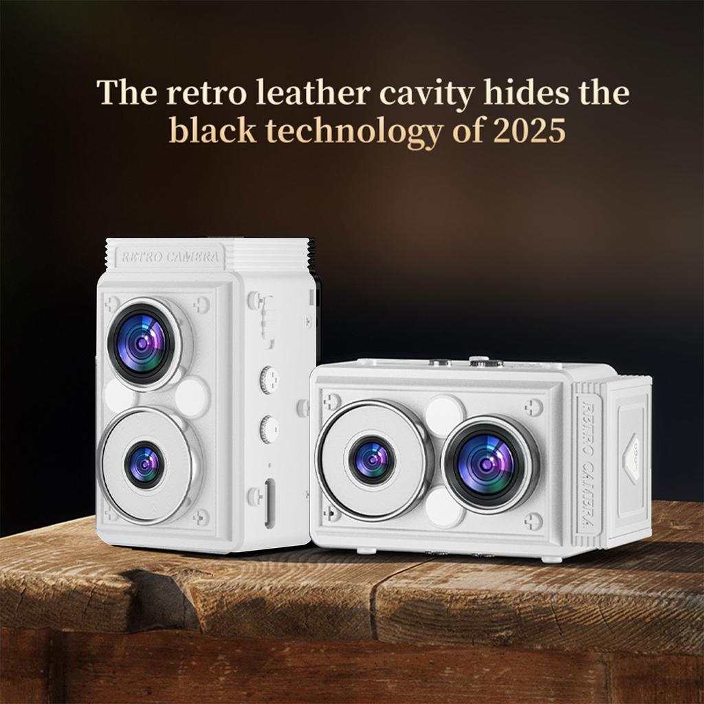 S11   Retro Dual Lens CCD Camera Portable TLR Camera Infrared Night   Digital Camera