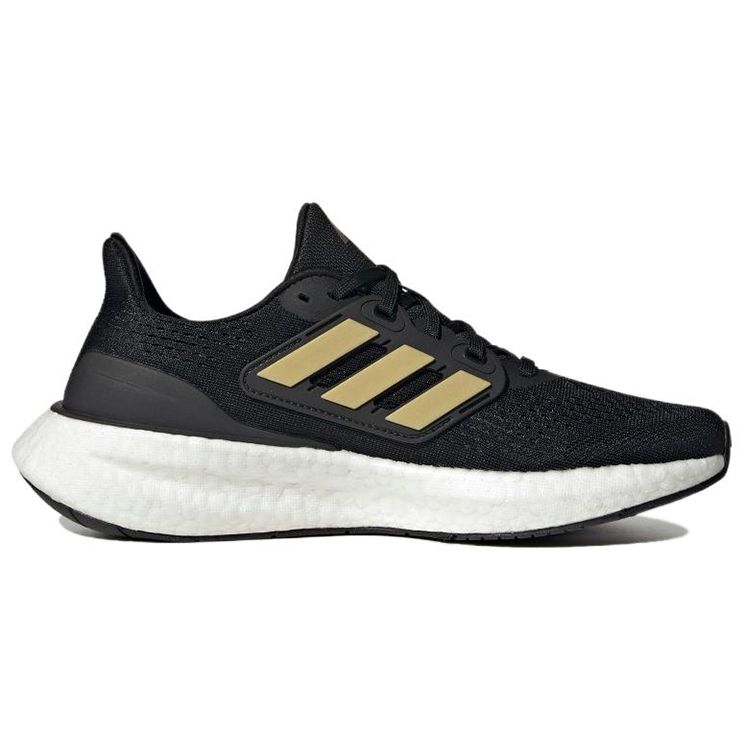 Adidas PureBoost 23 Black Gold Metallic Women Sneakers Core-Black Carbon IF2391