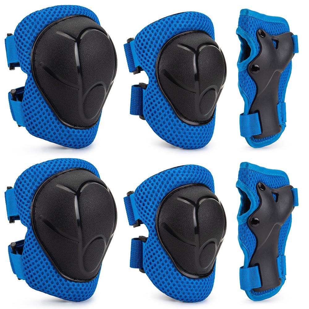 Kids' 6-Piece Protective Set: Knee & Elbow Pads for Skating, Skateboarding, Biking