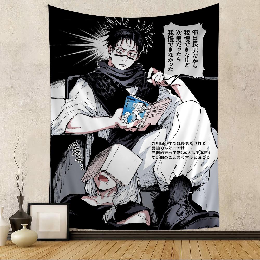 Choso Jujutsu Kaisen Anime Hanging Bohemian Tapestry Bohemian Wall Tapestries Mandala Cheap Hippie Wall Hanging