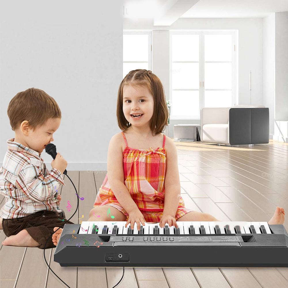 37 Keys Kids Electronic Piano Organ Keyboard with Microphone Education Toys Musical Instrument Children Boy Girl Gifts