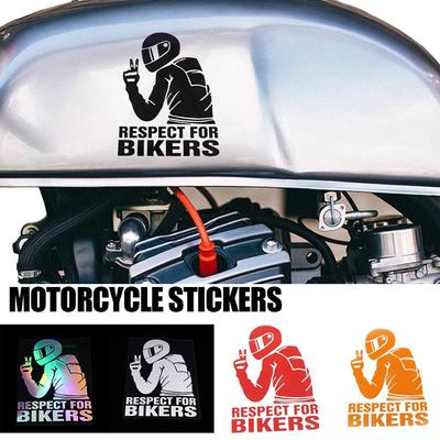 15x11CM Respect Biker Sticker For On Car Motorcycle Vinyl 3D Stickers Motorcycle Vinyl 3D Stickers And Decals Moto Stickers