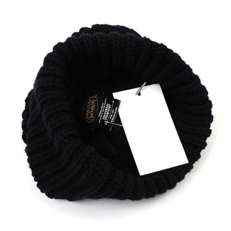Universal Chemistry Wool Twist Black Beanie