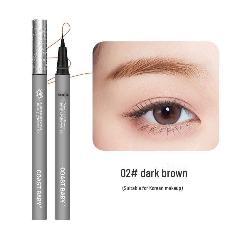 COAST BABY 3D Soft Water-resistant Eyebrow Pencil - Long-lasting, Sweatproof, Ultra-fine, Lower Lash & Under-eye Bag Enhancement.