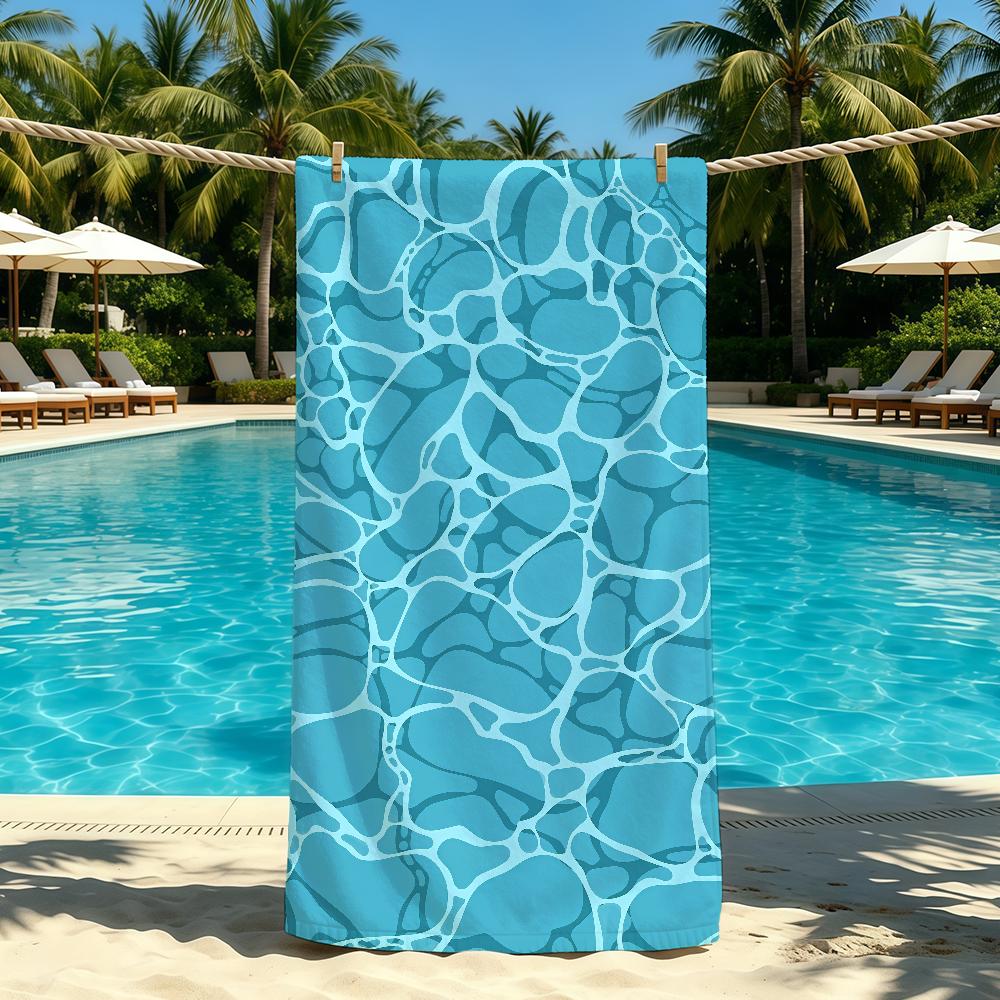 Towel Art For Fashion Wave Outdoor Camping Bubble Beach Towel Super Absorbent Quick-Drying Summer Towel
