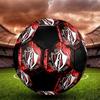 SIZE 5 Atlas Football Club (Black & Red Background) Soccer Ball Colorful All Ages Machine Stitched PVC Competition Ready Durable High-Bounce