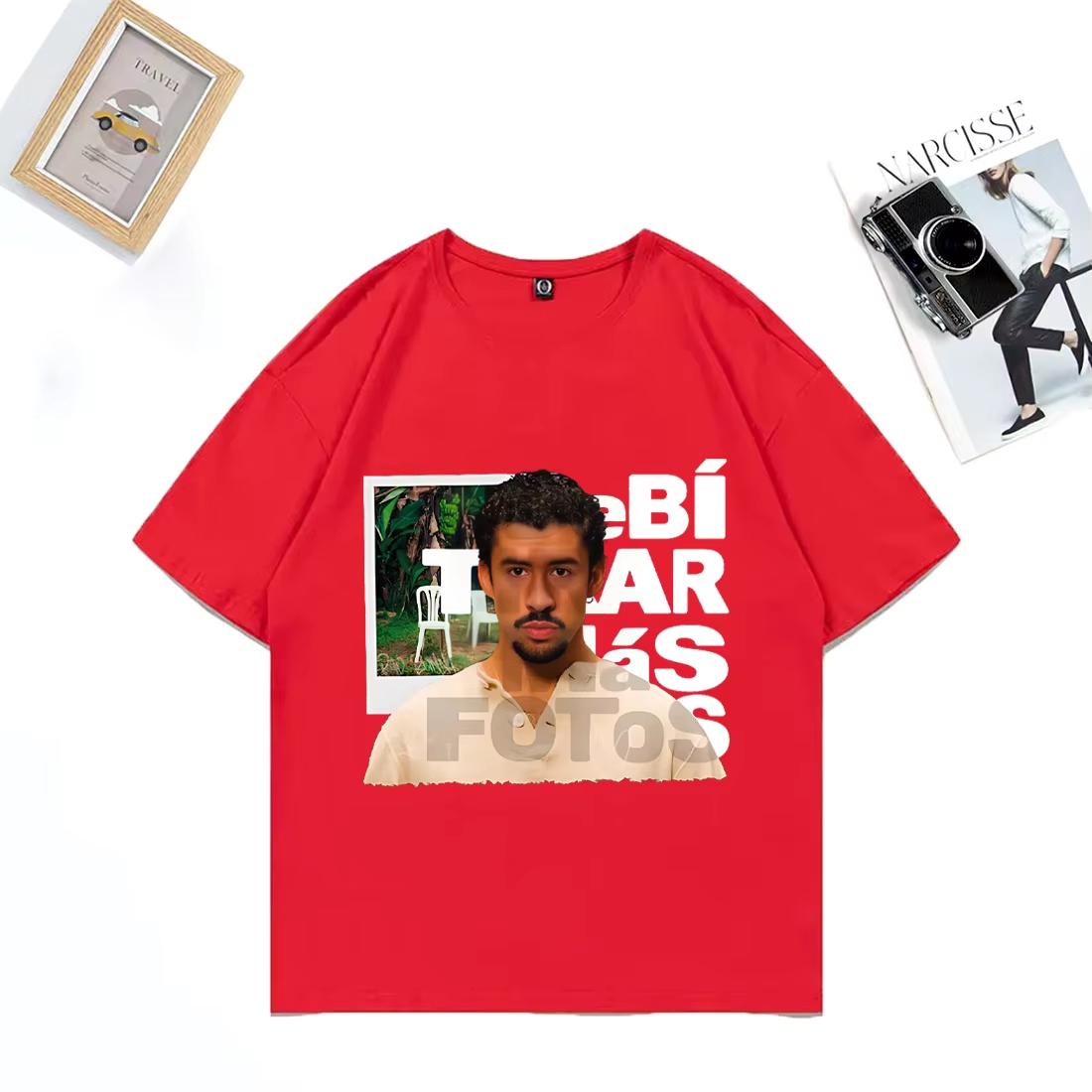 

Дебі Знімати Більше Фото Повсякденні Футболки Чоловіки Жінки BAD BUNNY Смішні Хіп-Хоп Вуличний Стиль Футболка Вінтаж Бавовняні Короткорукавні Футболки 4XL