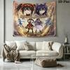 Date Live Wall Tapestry Aesthetic Wall Hanging Printed Fabric Blanket Decorative Tapestries For Bedroom Living Room Home Decor