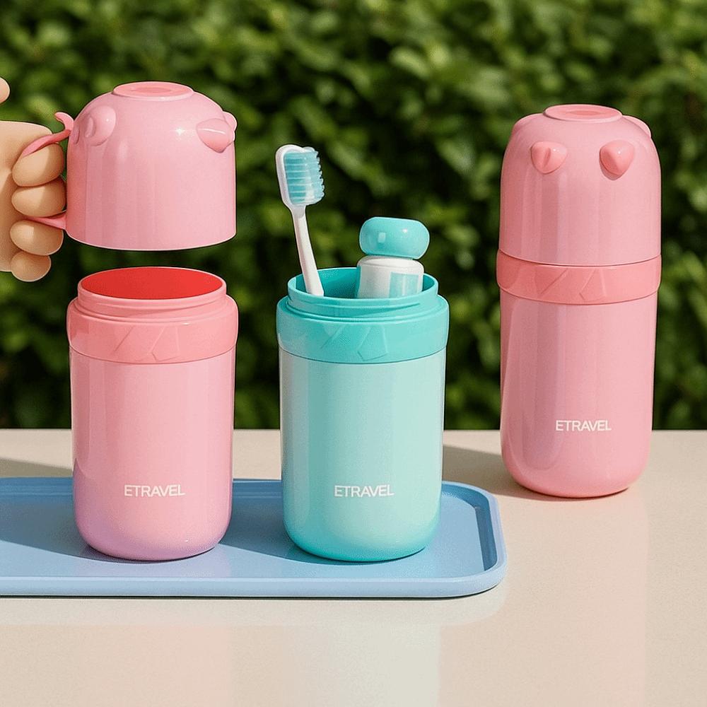 Detachable Toothbrush Toothpaste Cup Dustproof Toothbrush Box Travel Mouthwash Cup Dormitory