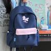 Schooltas schattig klein fris geruit rugzak hoge waarde cartoon geborduurd meisjes rugzak campus middelbare scholier schooltas