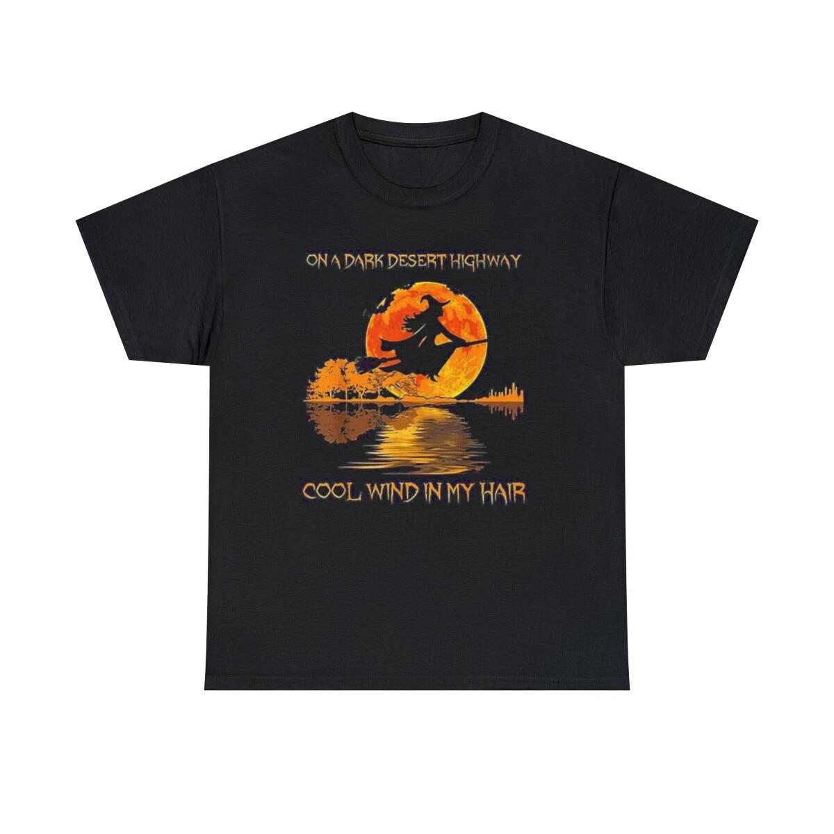 Eagles Hotel California lyrics On A Dark Desert Highway Unisex Short Sleeve Tee 3XL