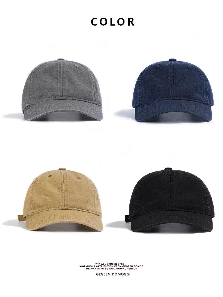 Zhonghao New Style Leichte Entenschnabelkappe: Japanische & Koreanische Softtop, Großer Kopf, Einfarbige Baseballkappe für Männer