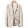 Men's Summer Linen Casual Blazer - Lightweight Suit for Young and Middle-Aged
