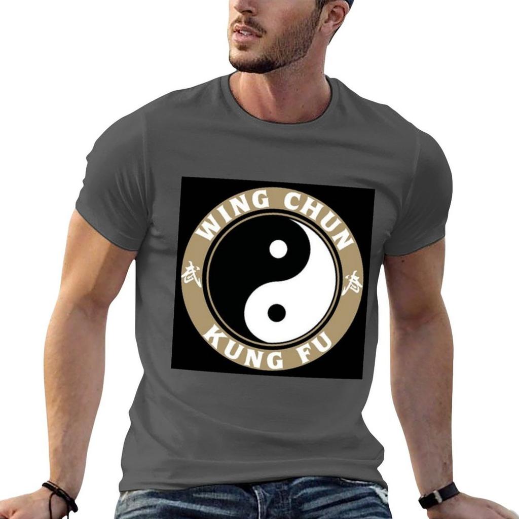 Wing chun Tričko tričko muž neformální trička pro muže grafické vintage Tričko