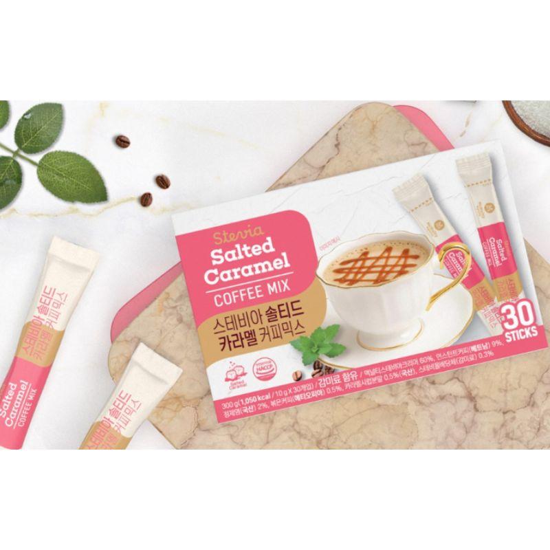 McNulty Stevia Salted Caramel Coffee Mix Korean Sweet & Salty Latte 30 Sticks 1box(30ea)