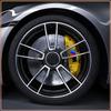 6 Stuks/Set Sportauto Remklauw 3D Stickers Wielnaaf Decoratie Accessoires of Bmw M3 M4 M5 M6 F20 F30 G20 F31 F34 F10 G30 F11 X3 F25 X4 I3 1 3 5 Serie