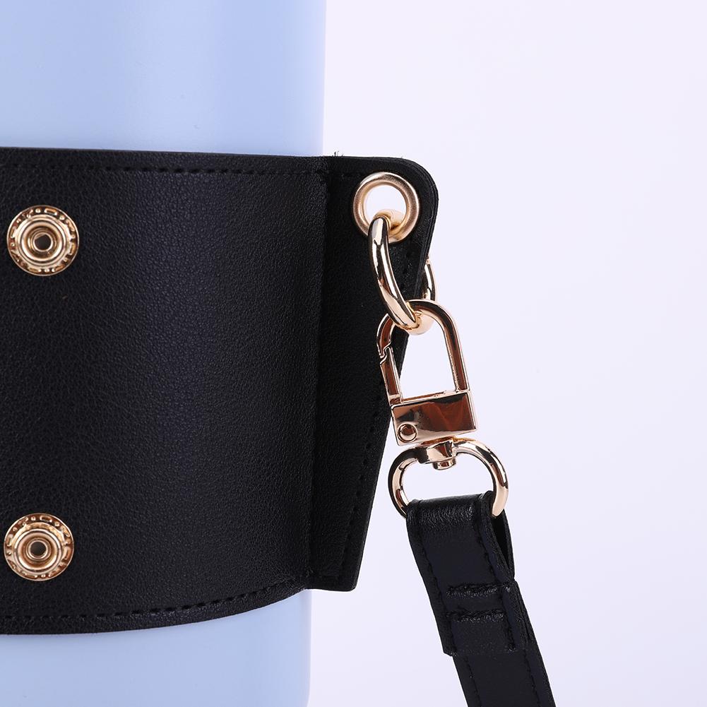 Water Bottle Holder PU Leather Water Bottle Holder Water Bottle Carrier Water Bottle Sling Bag for Stanley 30oz & 40oz Tumbler