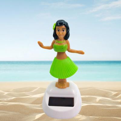 New Solar Swinging Hawaiian Girl Doll Car Creative Ornaments Car Decorations Hulala Girl Swinging Cartoon Car Ornaments Styling