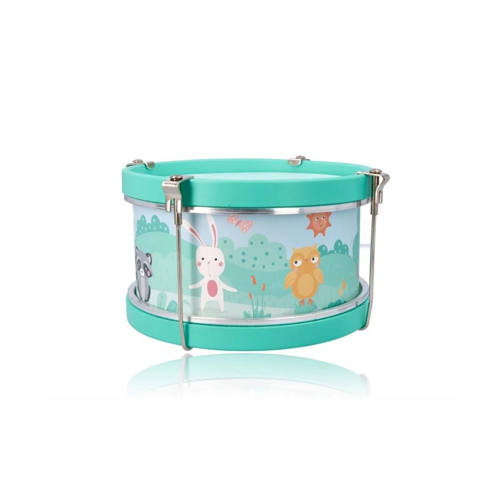 AdamToys -bębenek - leśne zwierzęta - drewniany instrument dla dzieci 3+