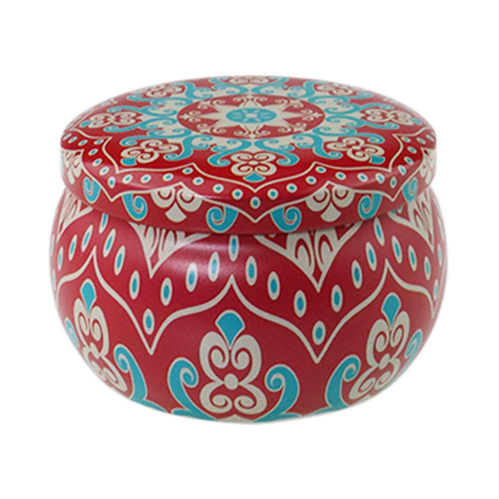 Ethnic Style 4.4oz Tinplate Belly Can: Pear Paste Candy & Tea Scented Candle
