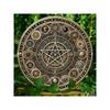 Vintage Zodiac Angel Pentagram Metaal Wandkunst Poster Huisdecoratie