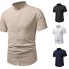 New Summer Men's Fashion Short Sleeve Shirt Breathable Sweat-absorbing Comfortable Men's Short Sleeve Top