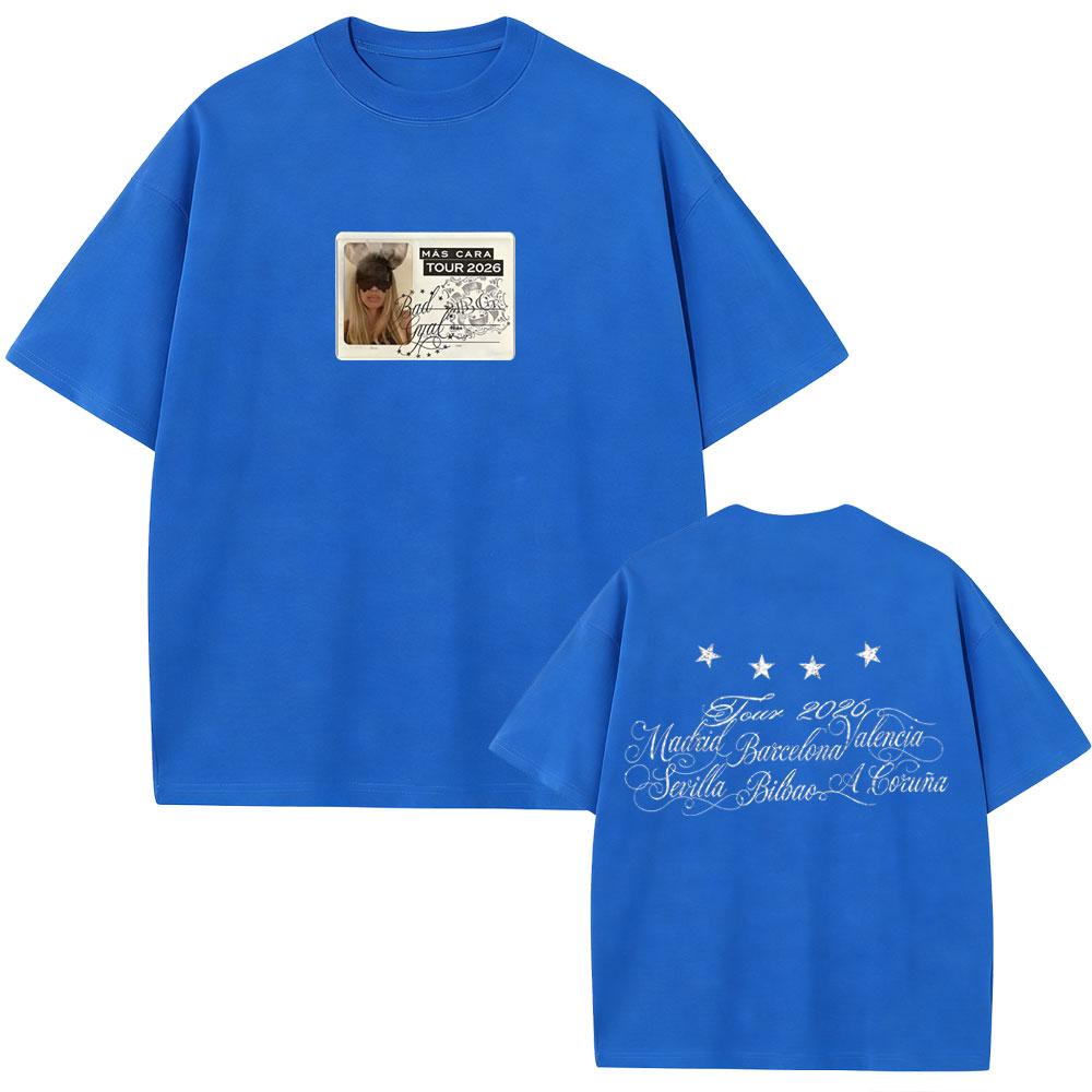 Singer Bad Gyal Tour 2026 Tshirt Unisex Women Fashion Pop Music T Shirts Unisex Casual Oversized Short Sleeve 100 Cotton Tshirts