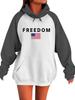 2025 Mixed Color Raglan Sleeve Hooded Pullover - Casual Loose Sweatshirt for Spring & Autumn
