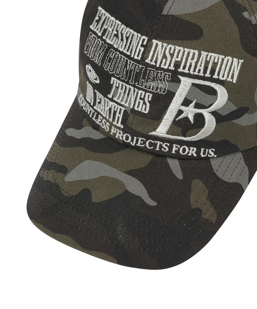 BAUF B Logo Ball Cap [Camo]