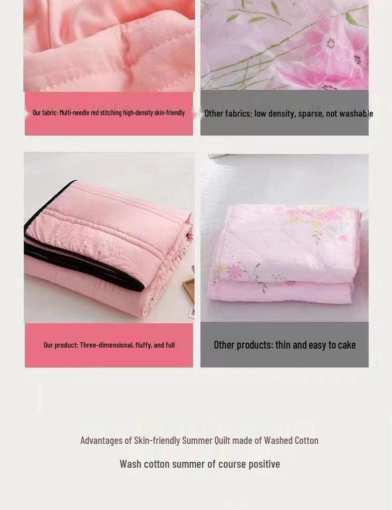 Maschinenwaschbare Leichte Sommerdecke - Weiche Baumwolle für Kinder & Erwachsene