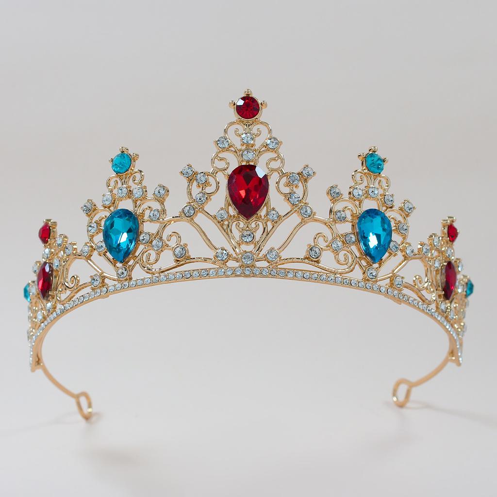 Akcesoria Ślubne Korona Korona na Włosy Modne Nakrycie Głowy Korona Królowej Węzeł Akcesoria do Studia Ślubnego