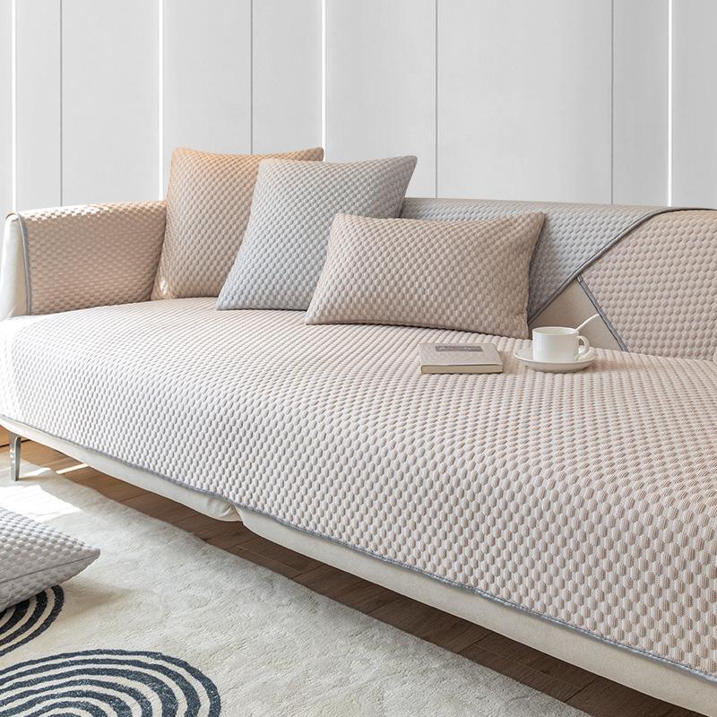 Ice Silk Sofa Cushion Summer Non-slip Cover Summer Cover Cloth Simple Towel Cool Bean Technology Cool Mat Seat Cushion