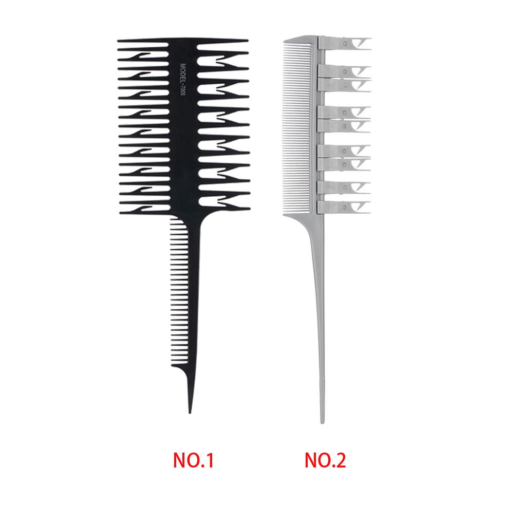 Sectioning Dyeing Comb with Hook Double Side Multi-function Brush Styling Tool