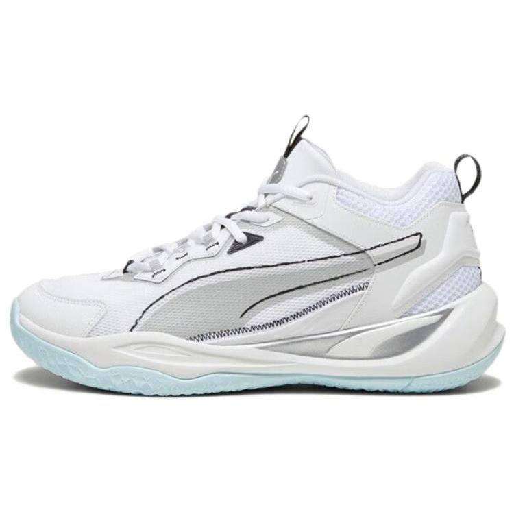 PUMA Playmaker White Grey Mint Men s 392330-02 EU 36