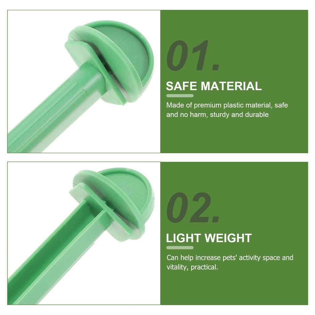 10Pcs Plastic Bird Perch Station Rod Standing Stick Cage Accessory Random Eco Friendly Durable Parrot Stand For Cage