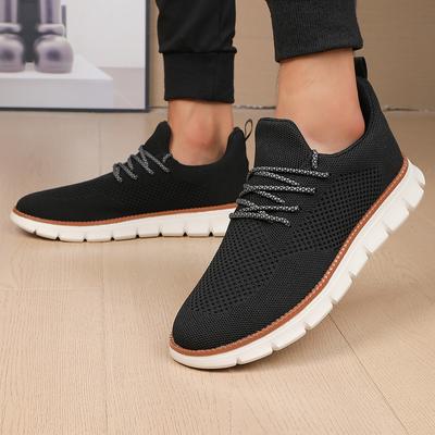 Summer Large Size 47 Lightweight Lace-up Casual Men's Shoes Breathable Fly-woven Loafers Men's Casual Shoes Men's