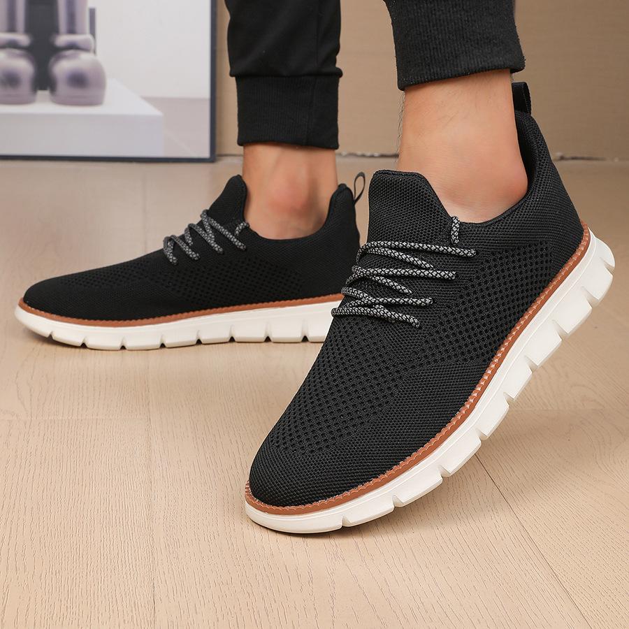 Summer Large Size 47 Lightweight Lace-up Casual Men's Shoes Breathable Fly-woven Loafers Men's Casual Shoes Men's