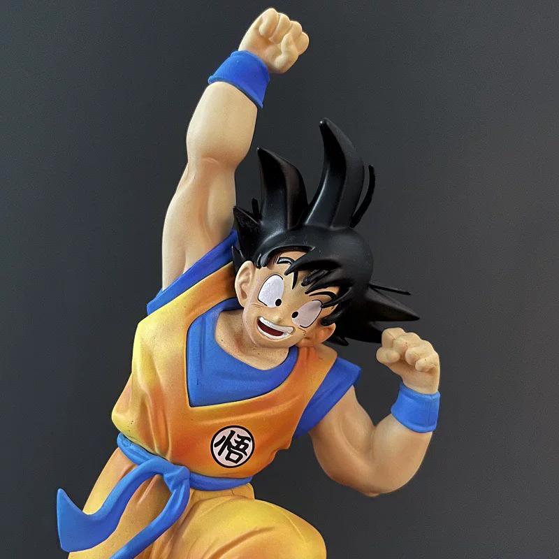 Dragon Ball Goku Jumping Action Figure Anime Collectible Model Desktop Decor Statue For Anime Fans Collection Display Ornament