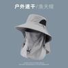Outdoor Quick Dry Fishing Hat with Wide Brim and Detachable Neck Flap Lightweight Breathable Sun Protection Hat for Men and Women