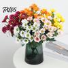 Front Porch Fake Flower 1/5/10Pcs Fall Artificial UV Resistant Plastic Home Weatherproof Plants Wedding Party Table Centerpiece Indoor Outdoor