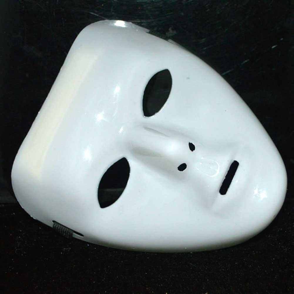 Halloween White Mask Kamen Rider Ghost Dance Night Prom Masquerade Face Women for Men L0P3