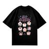 Stray Kids 5 O'Clock 5. Fanmeeting T-Shirt Kpop Merch Unisex Kurzarm Grafik-T-Shirt Retro Lässig Streetwear Oversize Oberteile für Kpop-Fans Geschenk