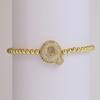 Trendy Hot Sale Hip Hop 18k Gold Plated 26 English Zircon Letters Bracelet Fashion Copper Beading Bracelet Women's Gift Jewelry